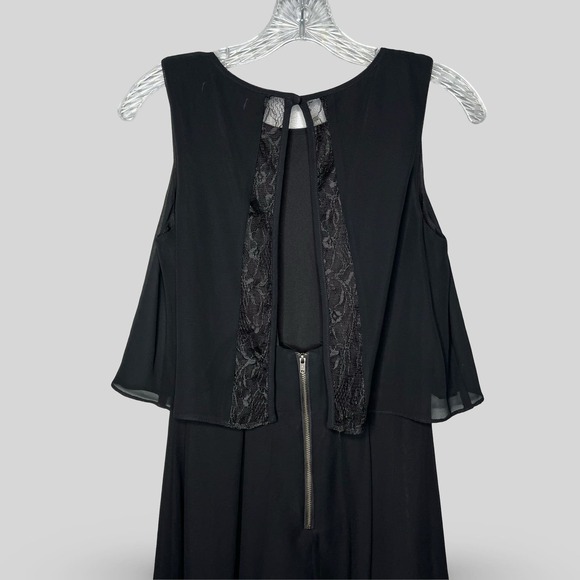 BCBGeneration Sleeveless Black Flounce Dress - Picture 5 of 5